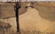 Piet Mondrian The trees beside the kerfi river china oil painting artist